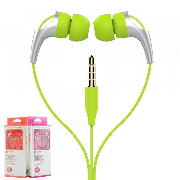 Wholesale KIKO CX330 Powerful Stereo Earphone Headset with Mic (CX330 Green)